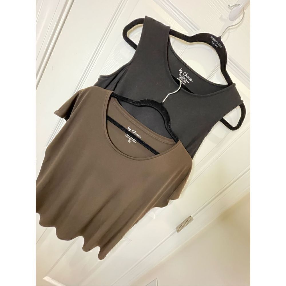 Chicos women’s bundle lot brown and black blouse medium